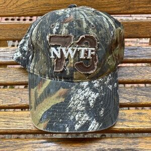 National Wild Turkey Federation camo hat NWTF 73 camouflage cap full 6 panel